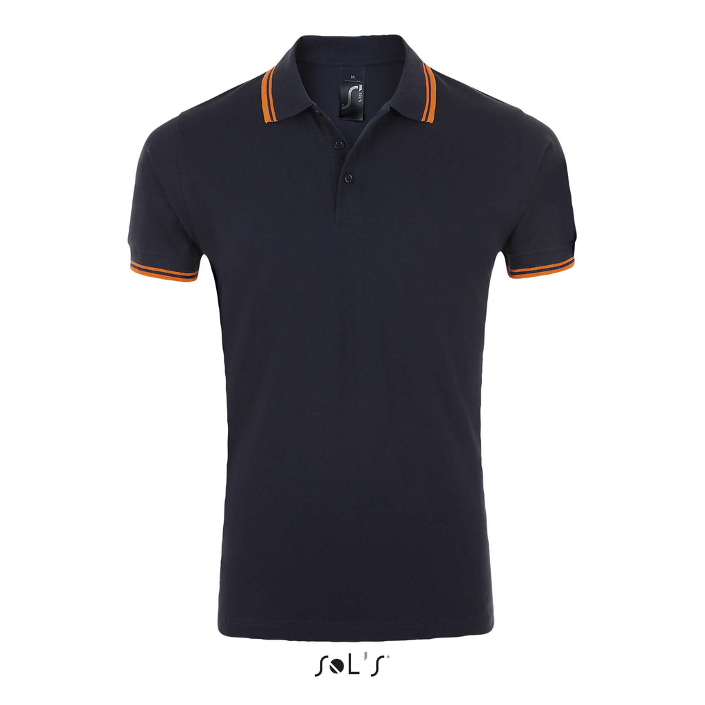 PASADENA MEN – PASADENA MEN POLO 200 – French Navy/Neon Orange