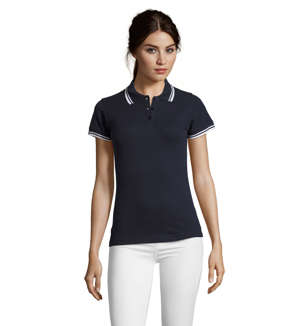 PASADENA WOMEN – PASADENA WOMEN POLO 200 – French Navy/white