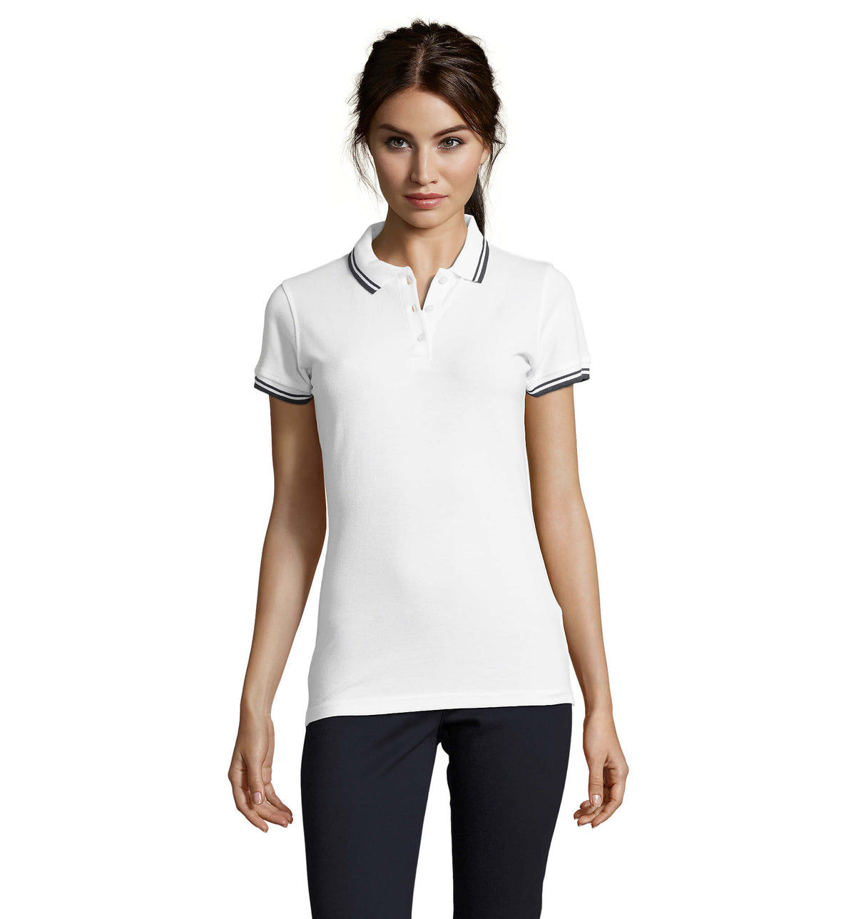 PASADENA WOMEN – PASADENA WOMEN POLO 200 – White/Navy