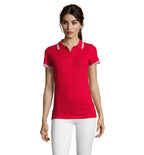 PASADENA WOMEN – PASADENA WOMEN POLO 200 – Red/White