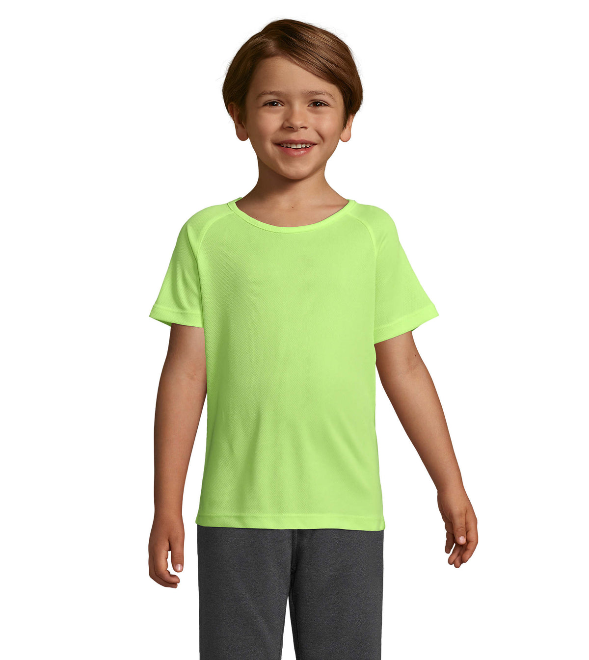SPORTY KIDS – SPORTY KIDS T-SHIRT 140g – Neon Yellow
