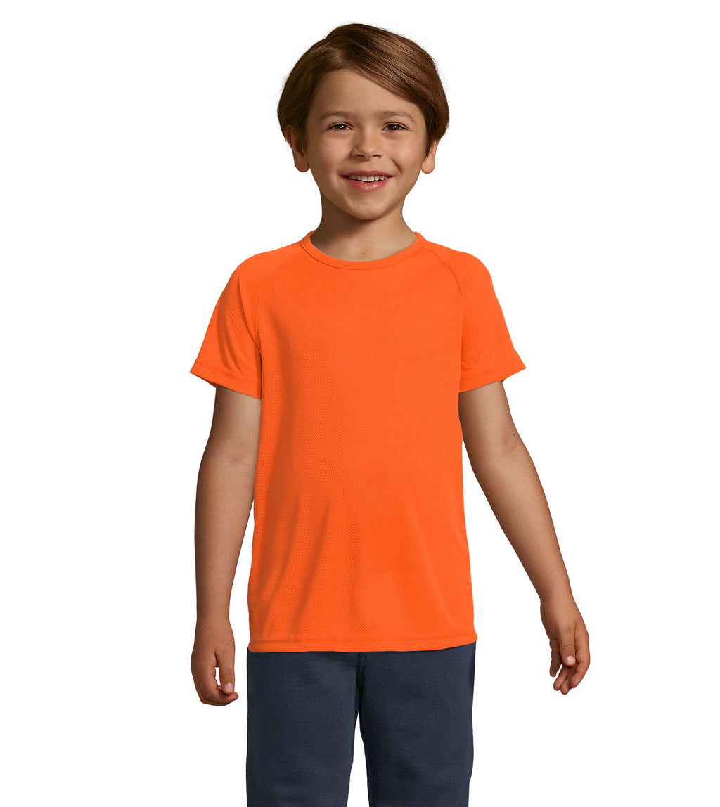 SPORTY KIDS – SPORTY KIDS T-SHIRT 140g – Neon Orange
