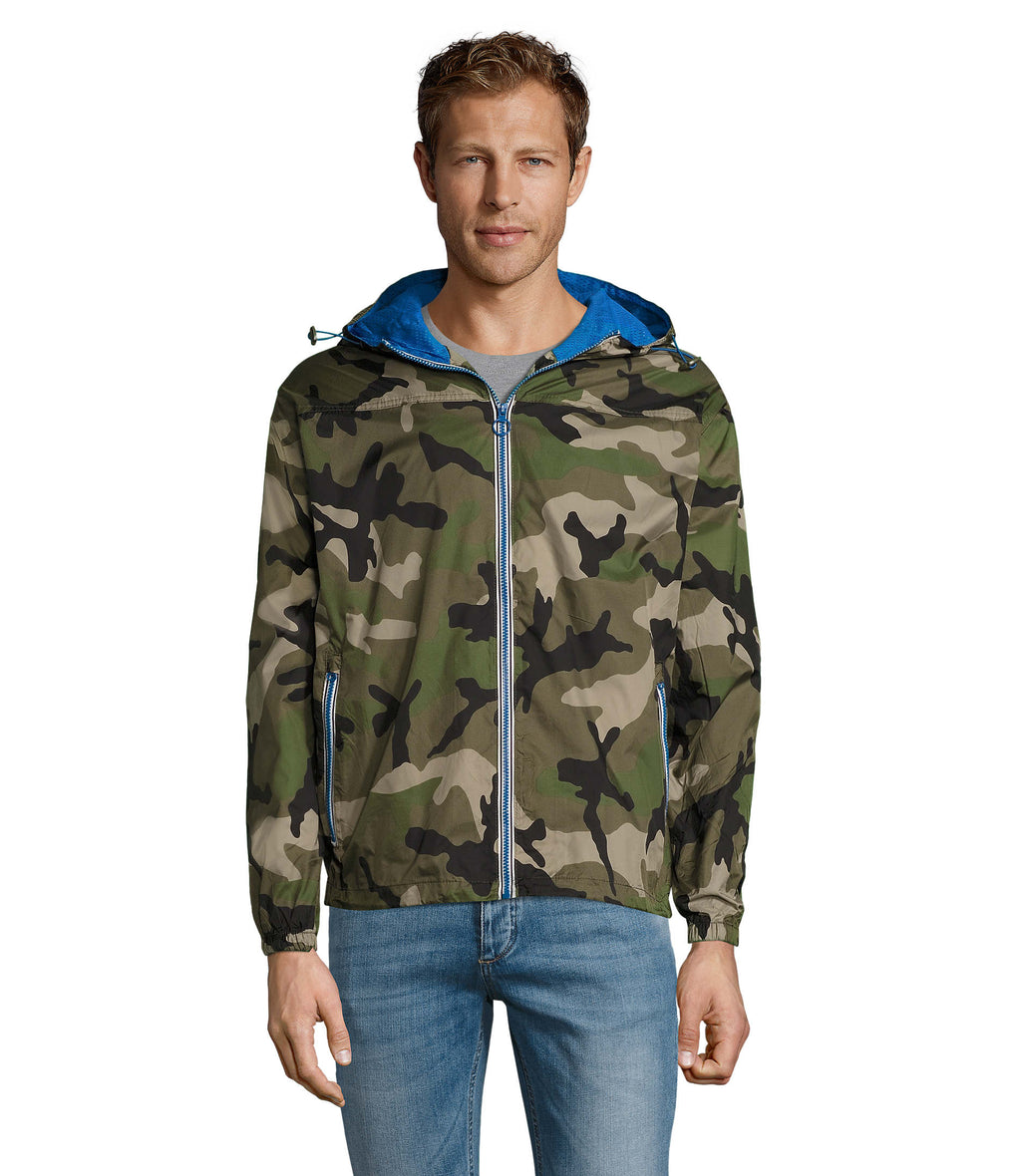 SKATE – SKATE LINED WINDBREAKER – Camo/Royal Blue