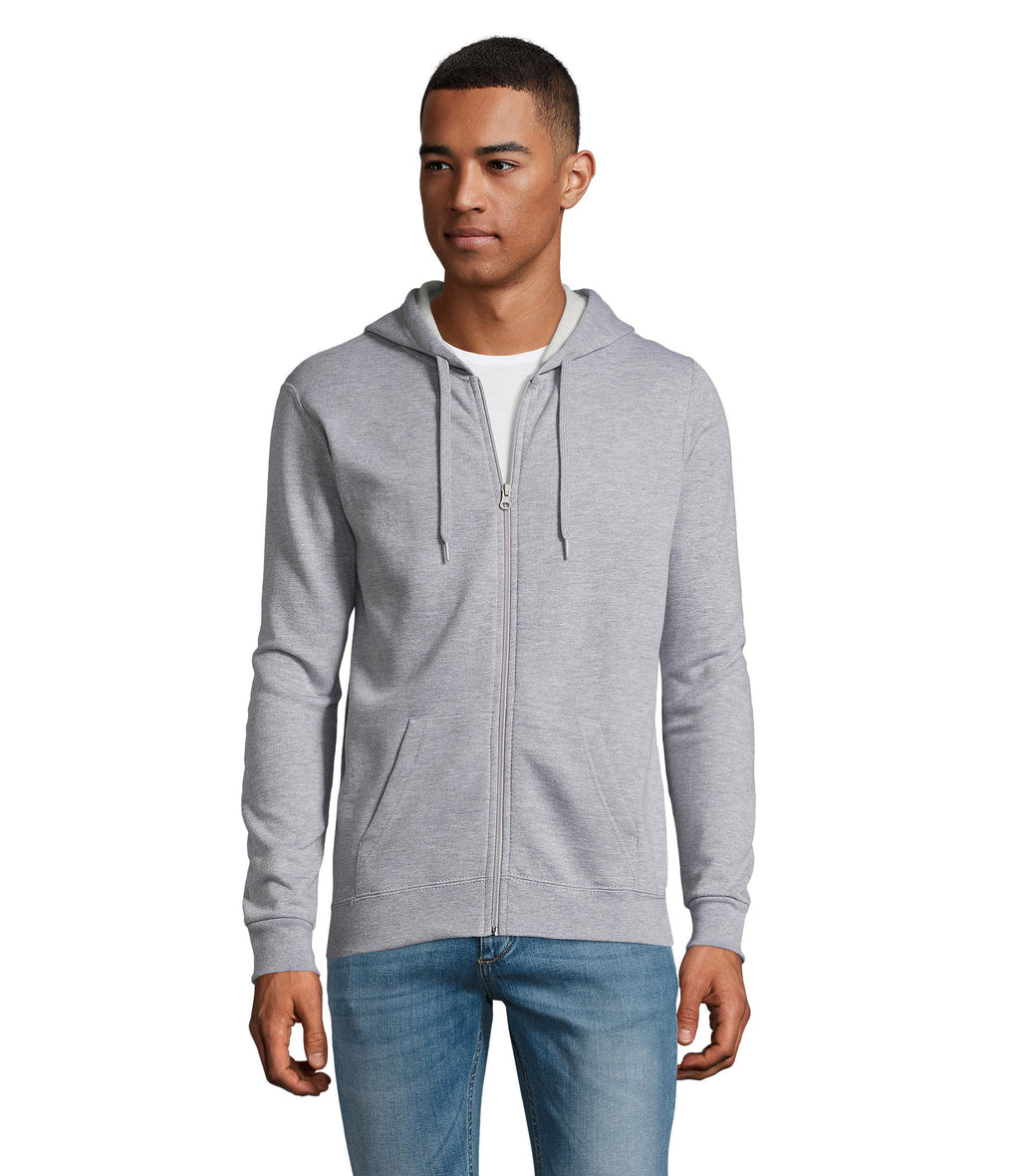 STONE – STONE UNI HOODIE 260g – Grey Melange 2