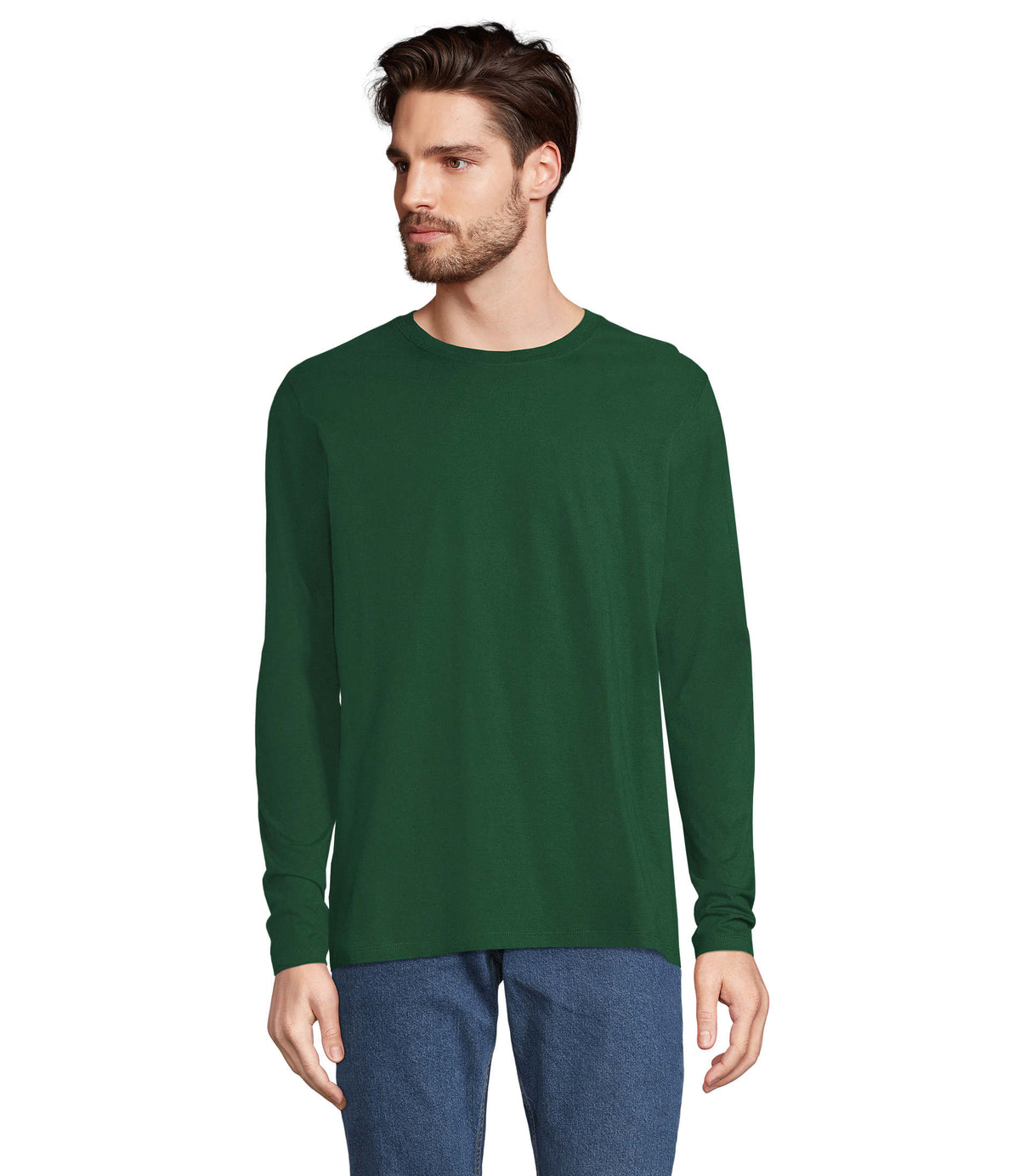 IMPERIAL LSL MEN – IMPERIAL LSL MEN T-Shirt190 – Bottle Green