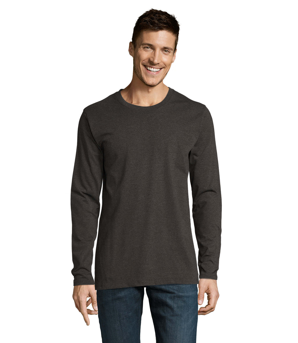 IMPERIAL LSL MEN – IMPERIAL LSL MEN T-Shirt190 – Charcoal Melange