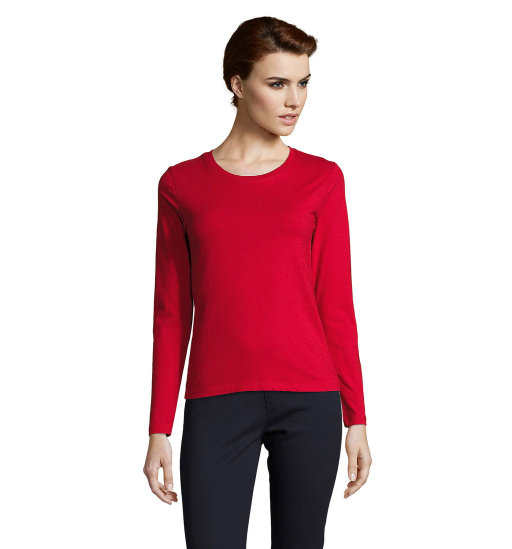 IMPERIAL LSL WOMEN – IMPERIAL LSL WOMEN T-SHIRT – Red