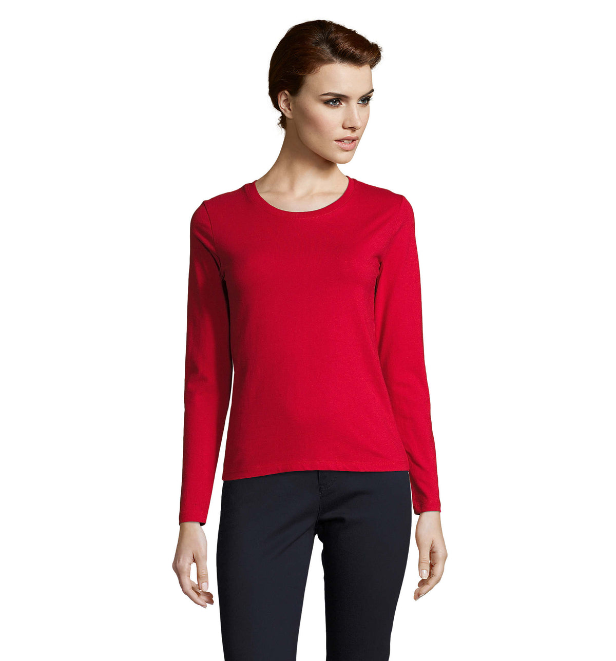 IMPERIAL LSL WOMEN – IMPERIAL LSL WOMEN T-SHIRT – Red