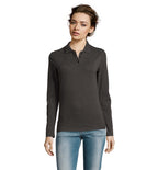 PERFECT LSL WOMEN – PERFECT LSL WOMEN POLO 180 – Charcoal Melange