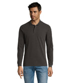 PERFECT LSL MEN – PERFECT LSL MEN POLO 180 – Charcoal Melange