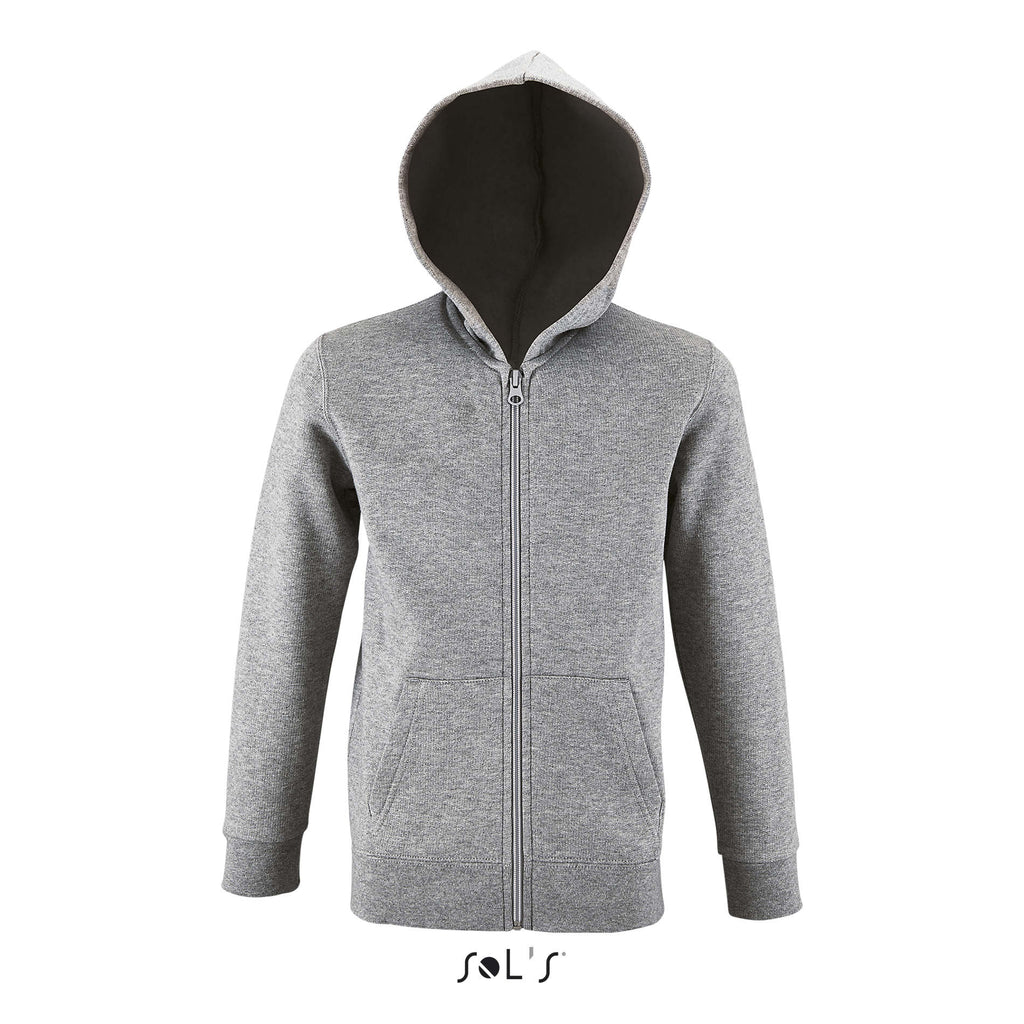 STONE KIDS – STONE KIDS HOODIE  260g – Grey Melange 2