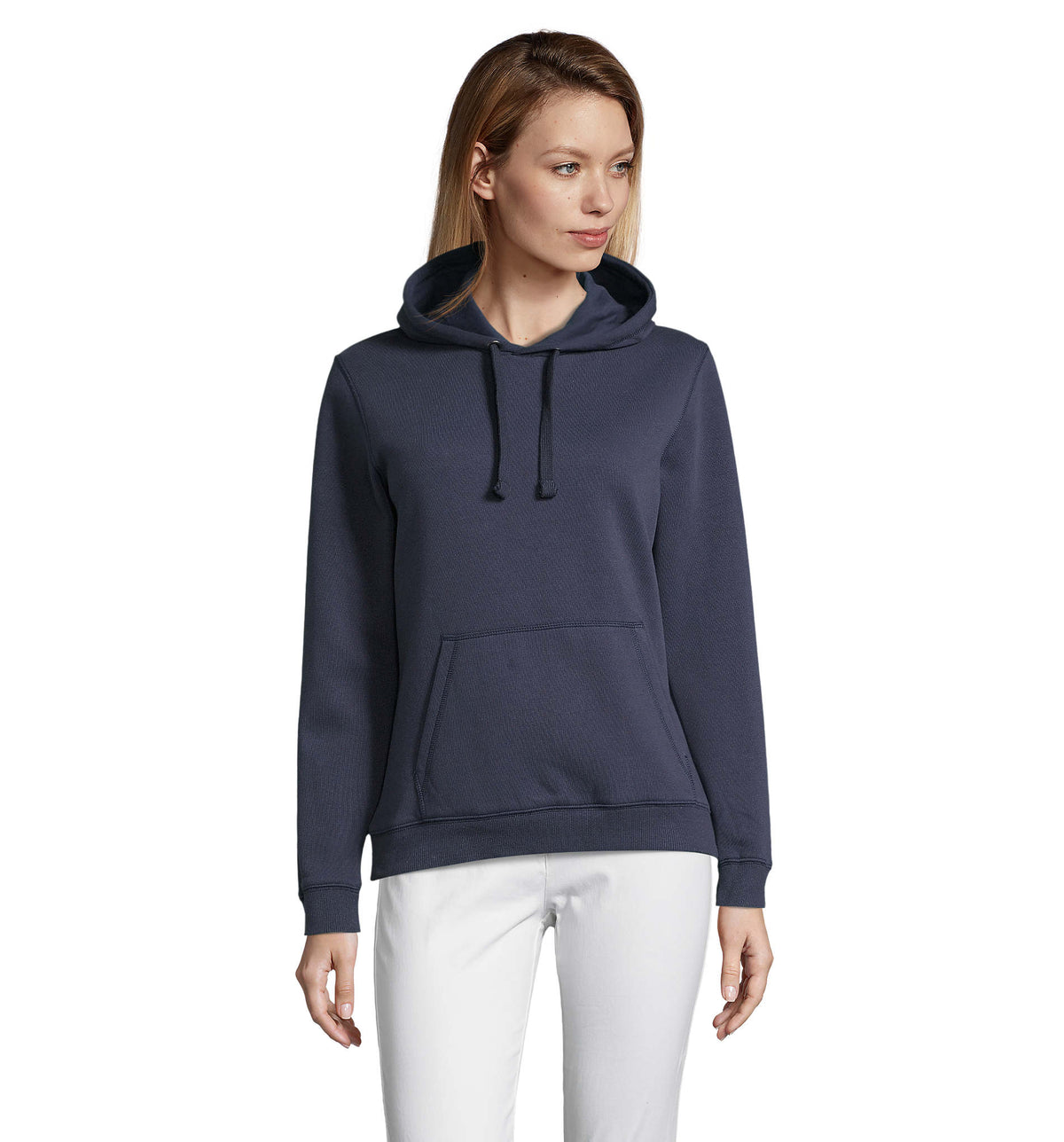 SPENCER WOMEN – SPENCER WOMEN HOODED SWEAT – French Navy