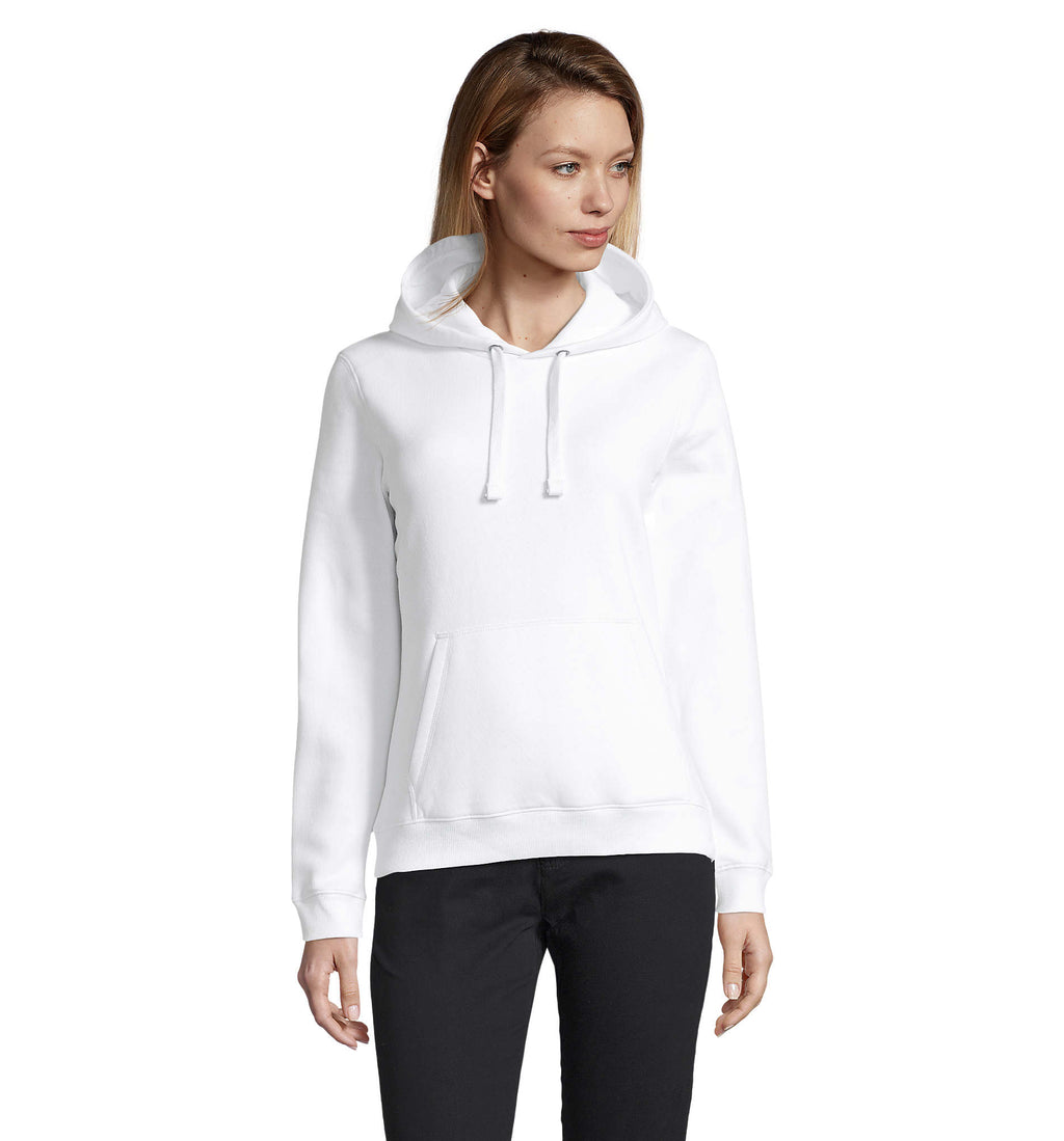 SPENCER WOMEN – SPENCER WOMEN HOODED SWEAT – White