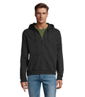 SPIKE MEN – SPIKE MEN ZIP HOODIE SWEAT – Black