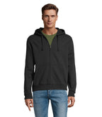 SPIKE MEN – SPIKE MEN ZIP HOODIE SWEAT – Black