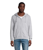 SPIKE MEN – SPIKE MEN ZIP HOODIE SWEAT – Grey Melange 2
