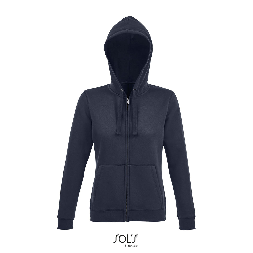 SPIKE WOMEN – SPIKE WOMEN ZIP HOOD SWEAT – French Navy