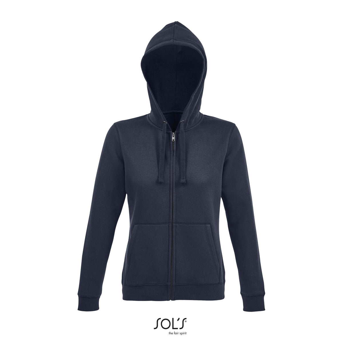 SPIKE WOMEN – SPIKE WOMEN ZIP HOOD SWEAT – French Navy