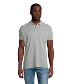 PLANET MEN – PLANET MEN Polo 170g – Grey Melange 2