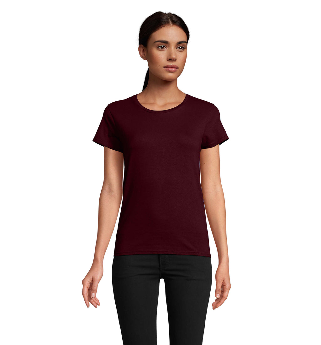 PIONEER WOMEN – PIONEER WOMEN T-Shirt 175g – Burgundy