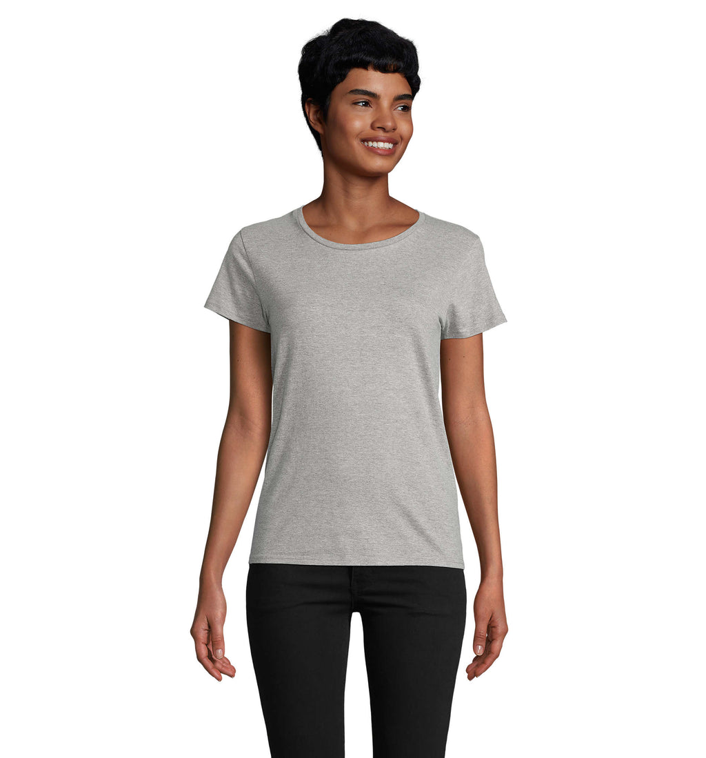 PIONEER WOMEN – PIONEER WOMEN T-Shirt 175g – Grey Melange