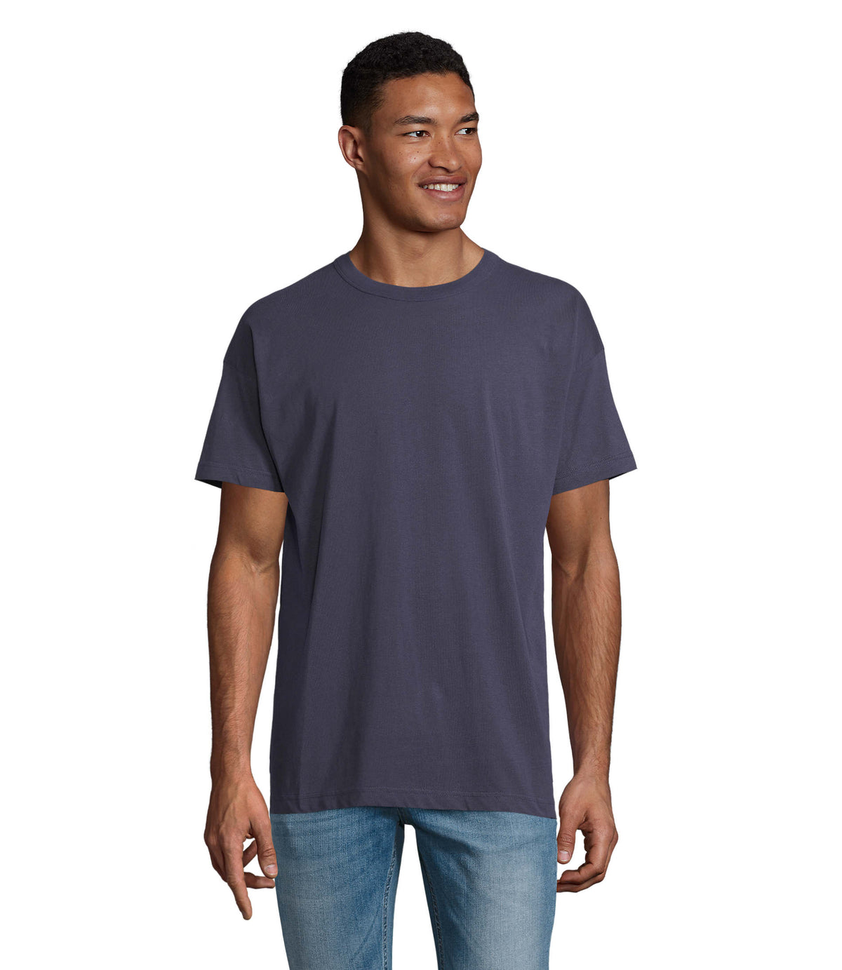 BOXY MEN – BOXY MEN OVERSIZED T-SHIRT – French Navy