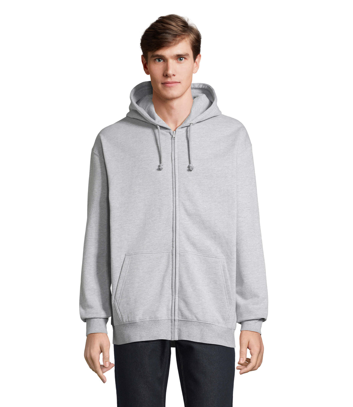 CARTER – CARTER Full Zip Hoodie – Grey Melange 2