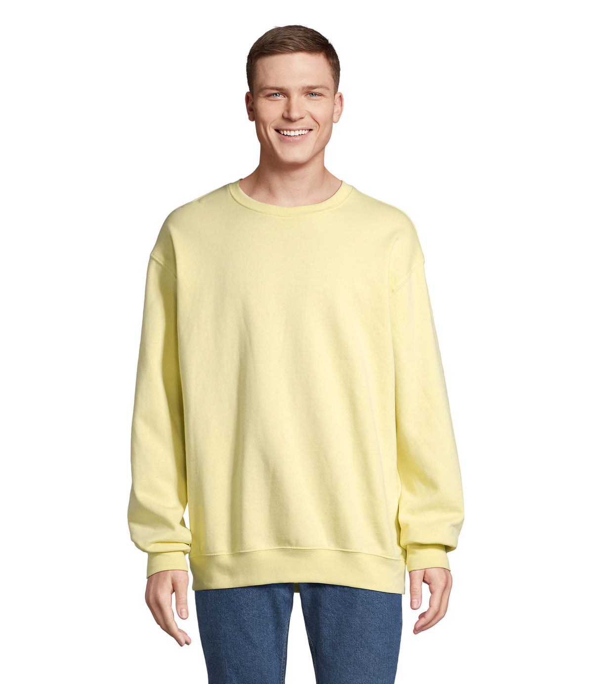 COLUMBIA – COLUMBIA UNISEX SWEAT SHIRT – Light Yellow