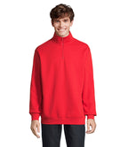 CONRAD – CONRAD Sweat Zip Collar – Bright Red