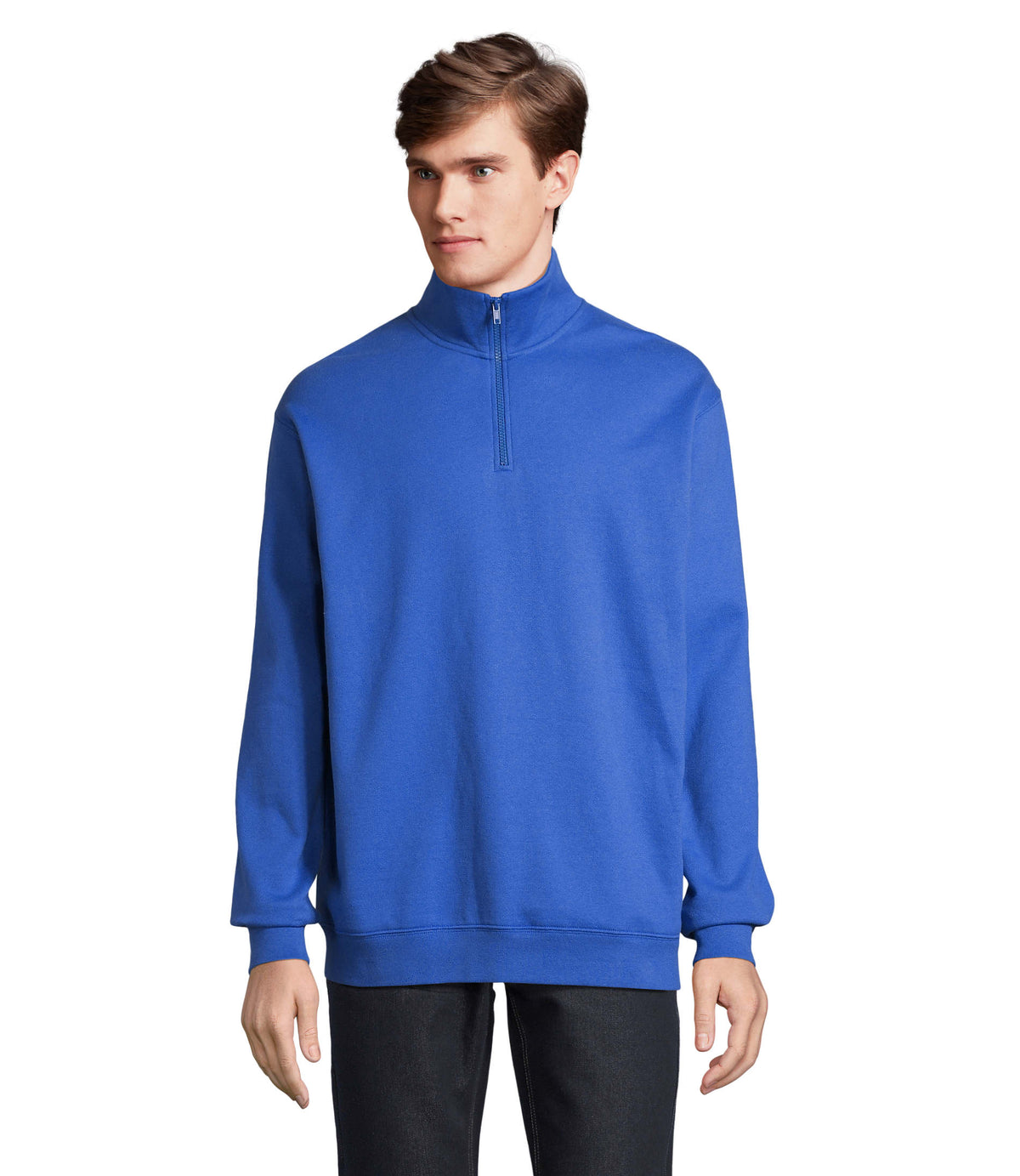 CONRAD – CONRAD Sweat Zip Collar – Royal Blue