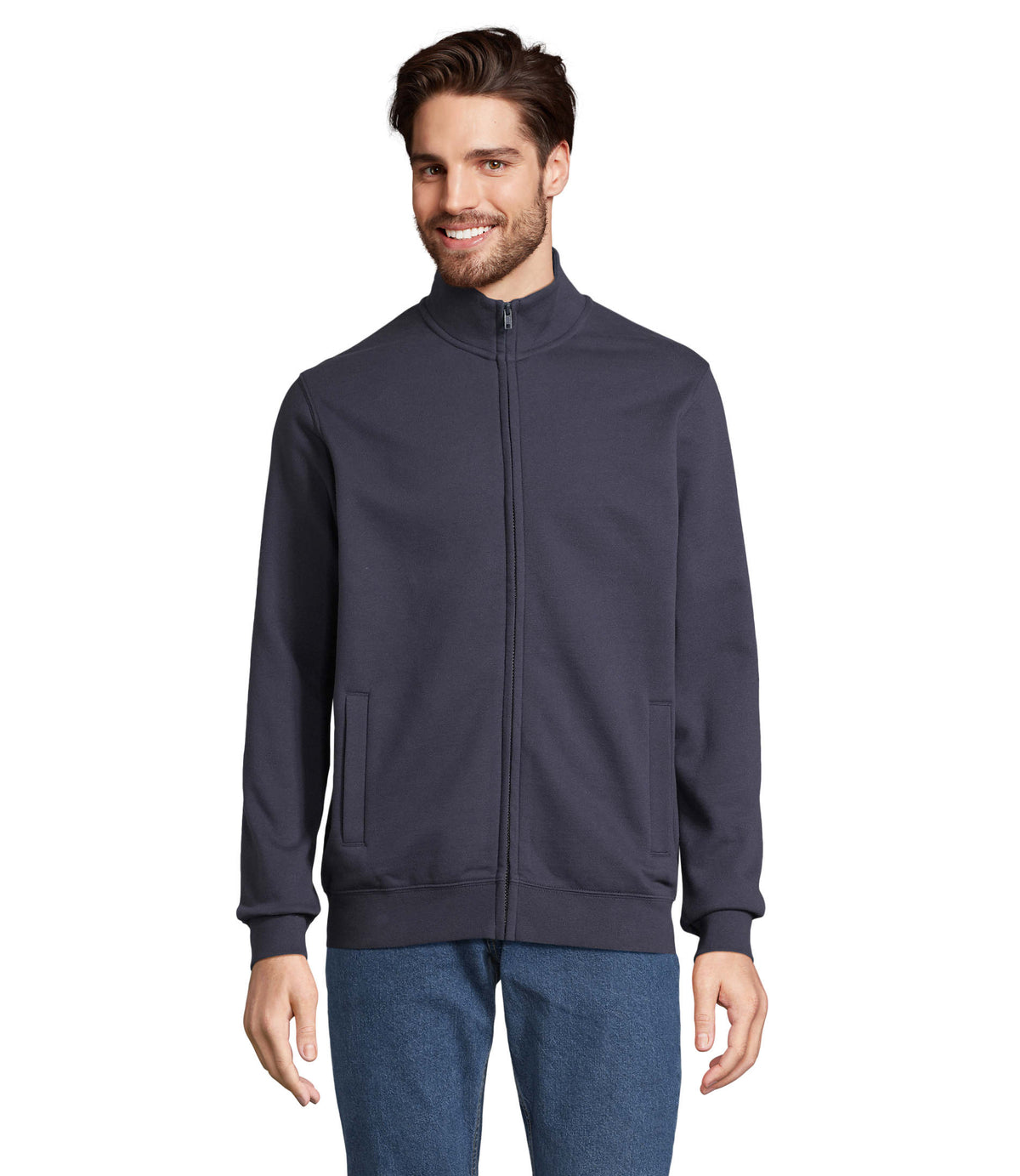 COOPER – COOPER FULL ZIP SWEAT – French Navy