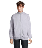 COOPER – COOPER FULL ZIP SWEAT – Grey Melange 2