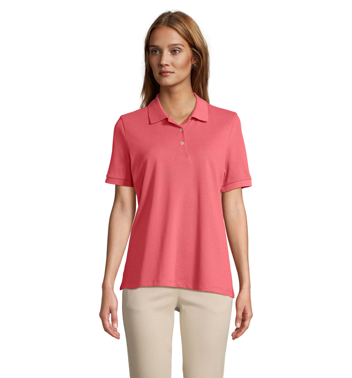 PACIFIC WOMEN – PACIFIC WOMEN POLO – Folk Pink Twin