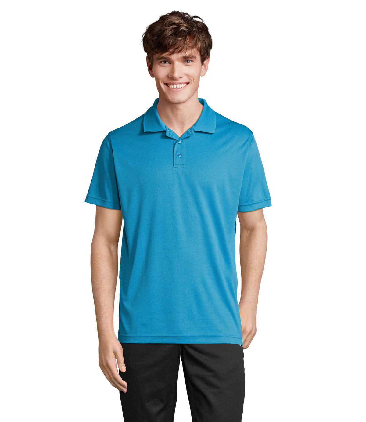 PITCHER – PITCHER UNISEX POLO – Aqua