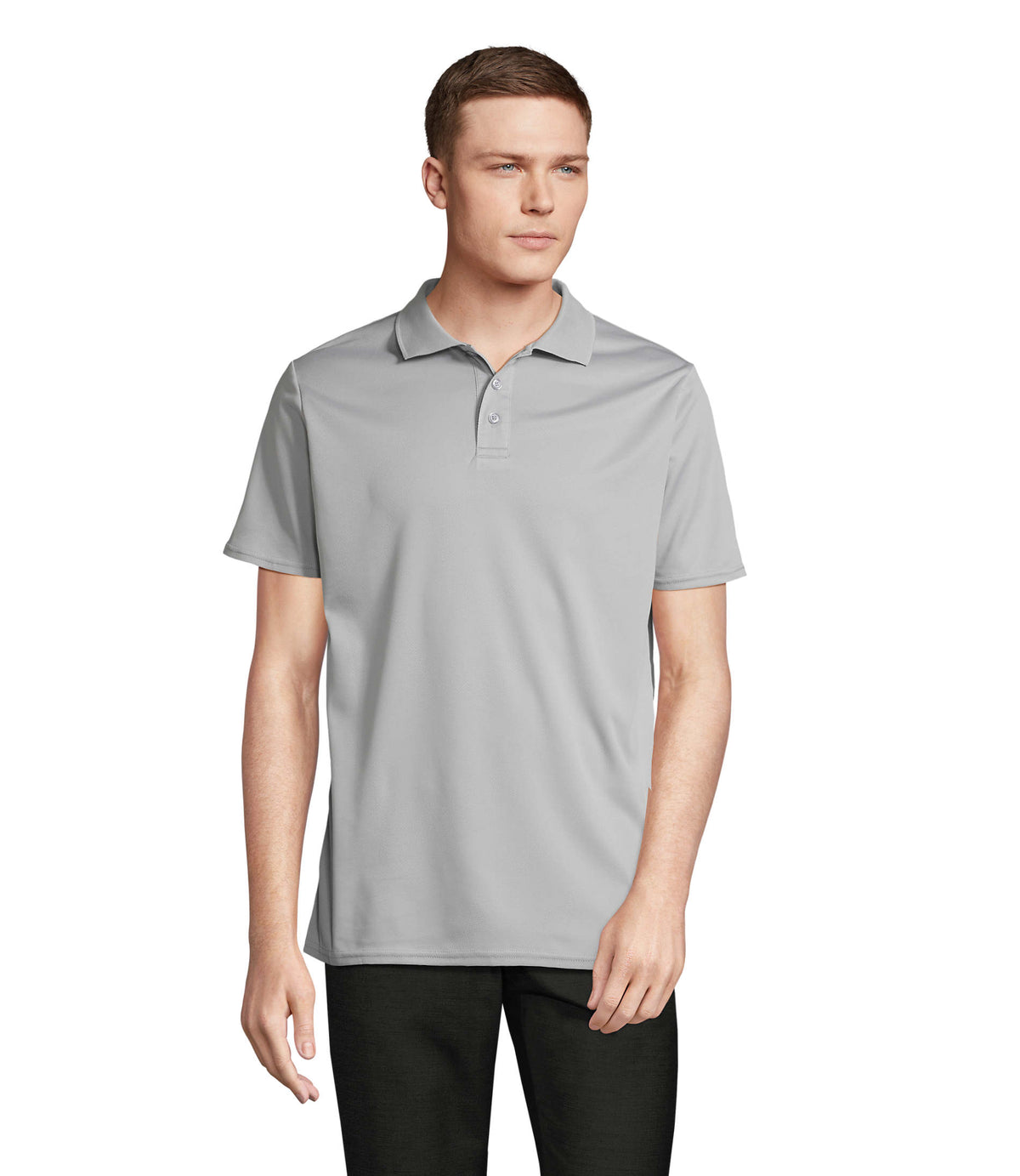 PITCHER – PITCHER UNISEX POLO – Pure Grey