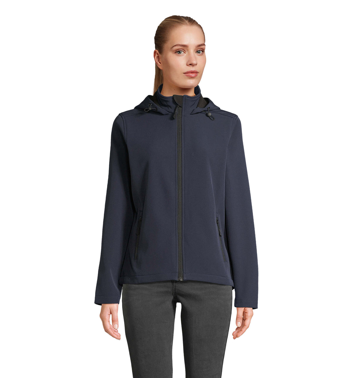 RACE HOODED WOMEN – RACE WOMEN HOODED JACKET – French Navy