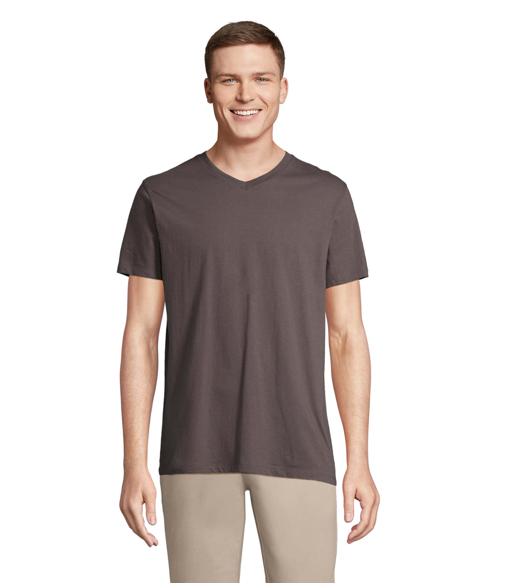 REGENT V – REGENT V  V-NECK T-SHIRT – Dark Grey