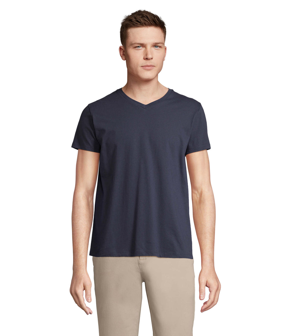REGENT V – REGENT V  V-NECK T-SHIRT – French Navy