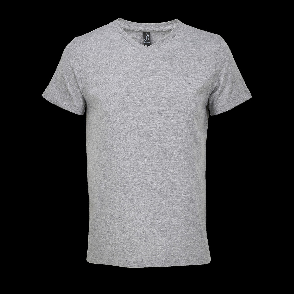 REGENT V – REGENT V  V-NECK T-SHIRT – Grey Melange