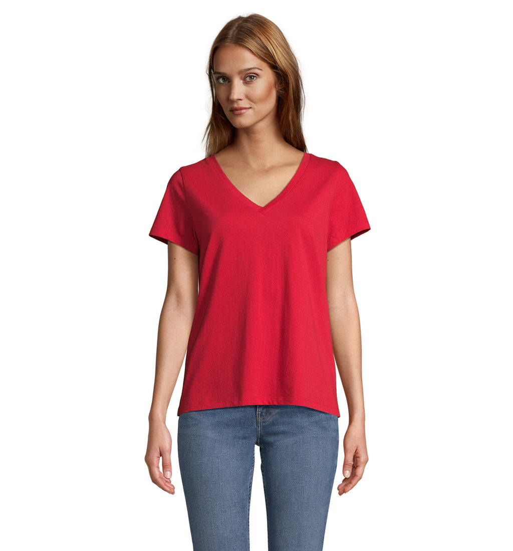 REGENT V WOMEN – REGENT V T-SHIRT WOMEN – Red