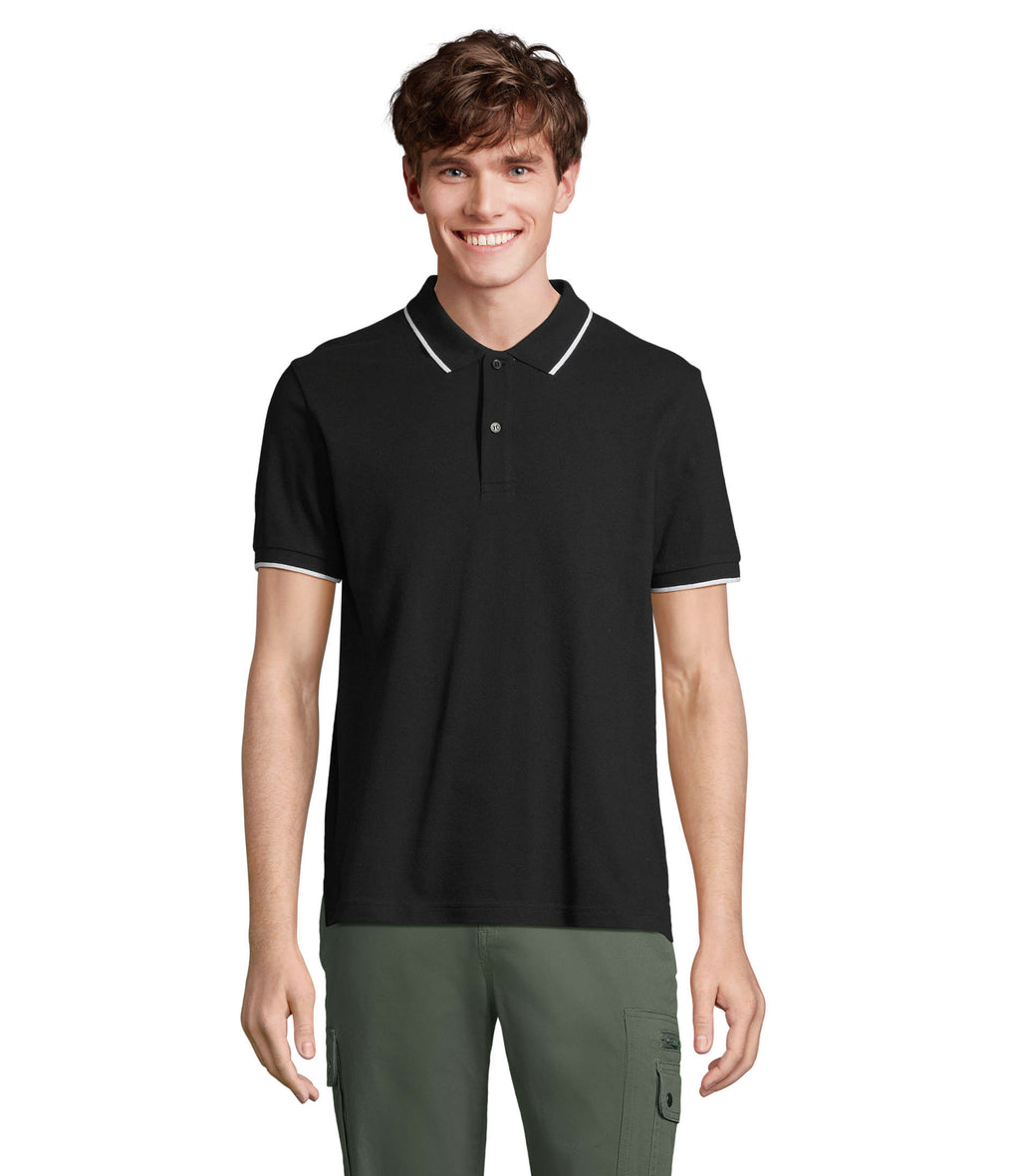 PALERMO – PALERMO POLO SHIRT – Black/White