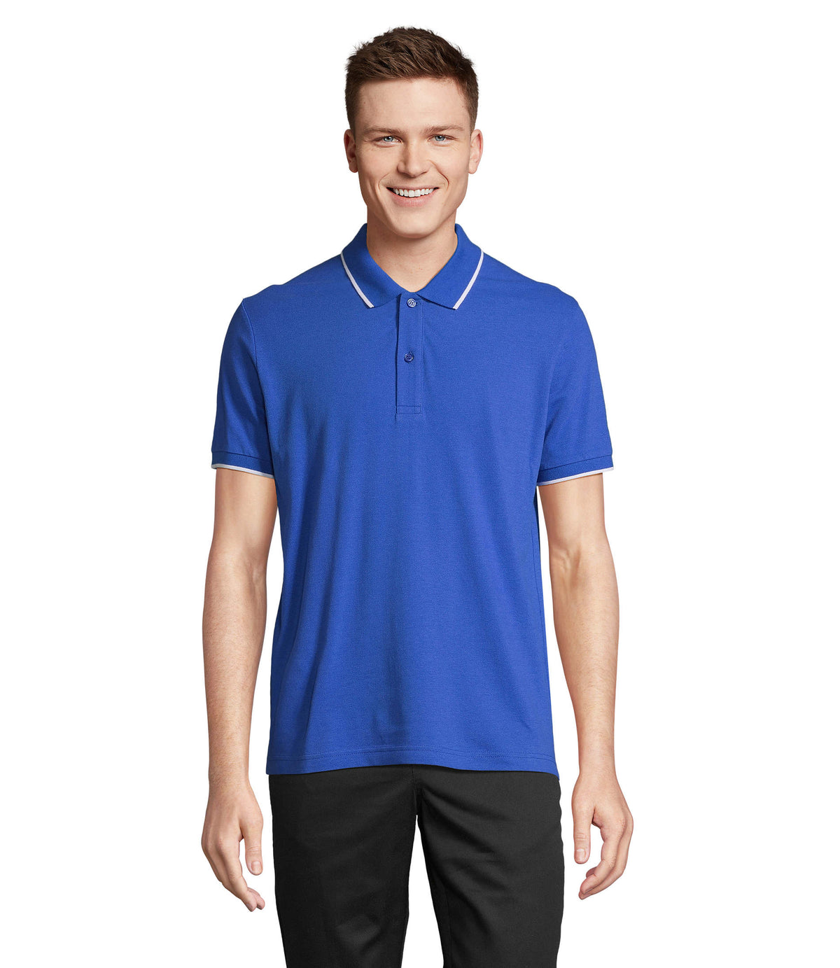 PALERMO – PALERMO POLO SHIRT – Royal Blue/White