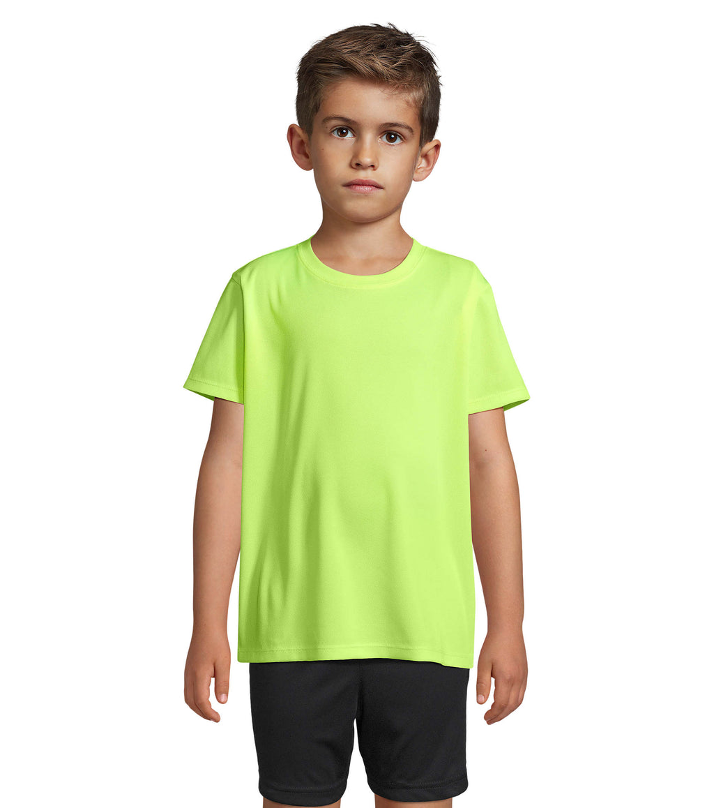 SPRINT KIDS – SPRINT KIDS SPORTS T-SHIRT – Neon Yellow
