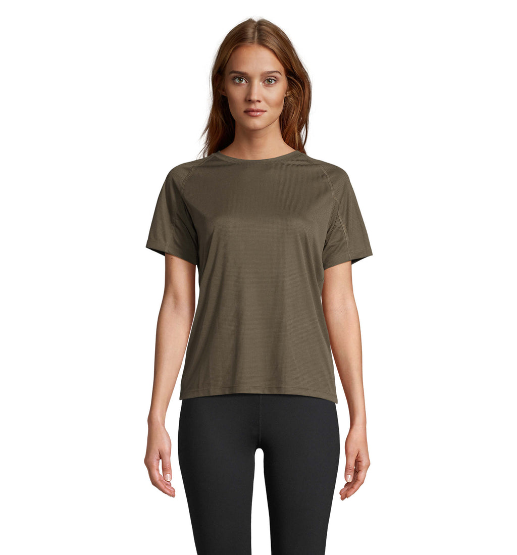 VORTEX WOMEN – VORTEX WOMEN RAGLAN T-SHIRT – Army