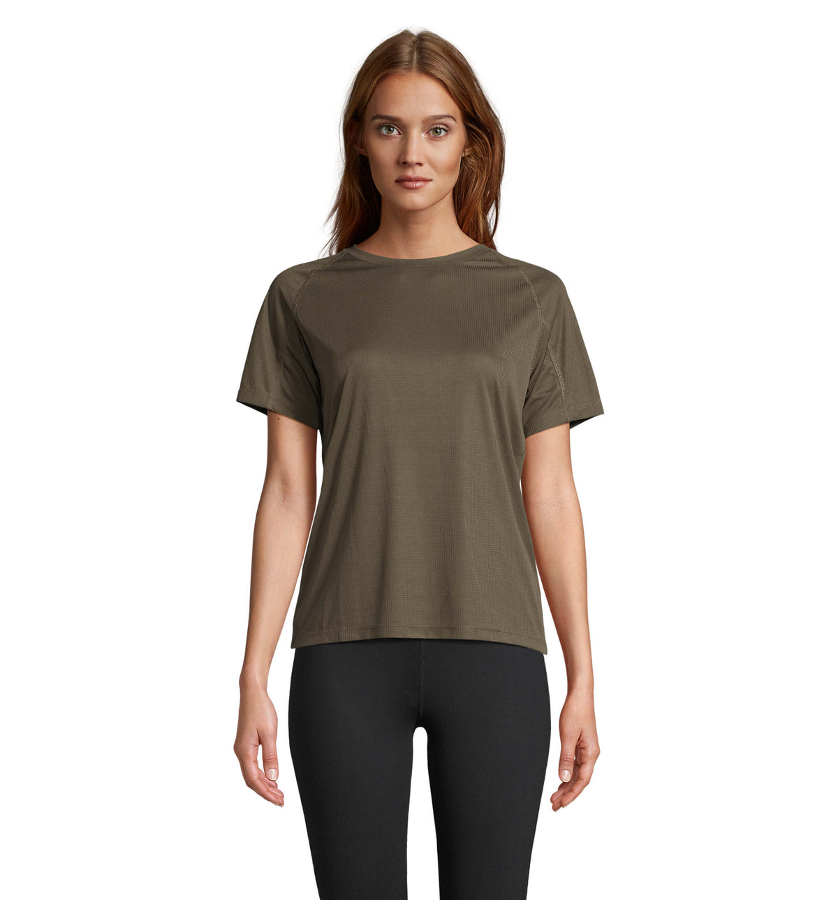 VORTEX WOMEN – VORTEX WOMEN RAGLAN T-SHIRT – Army