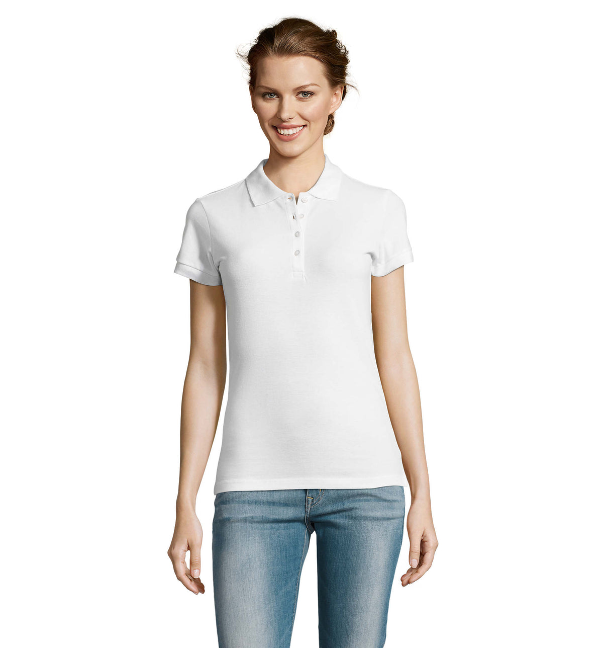 PEOPLE – PEOPLE WOMEN POLO 210g – White