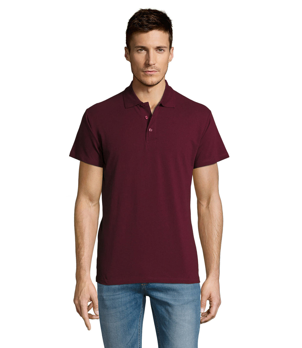 SUMMER II – SUMMER II MEN Polo 170g – Burgundy