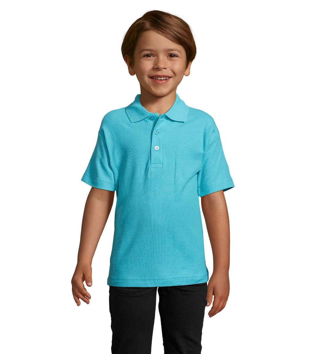 SUMMER II KIDS – SUMMER II KIDS Polo 170g – Atoll Blue