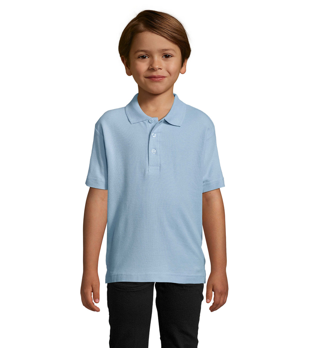SUMMER II KIDS – SUMMER II KIDS Polo 170g – Sky Blue Pique