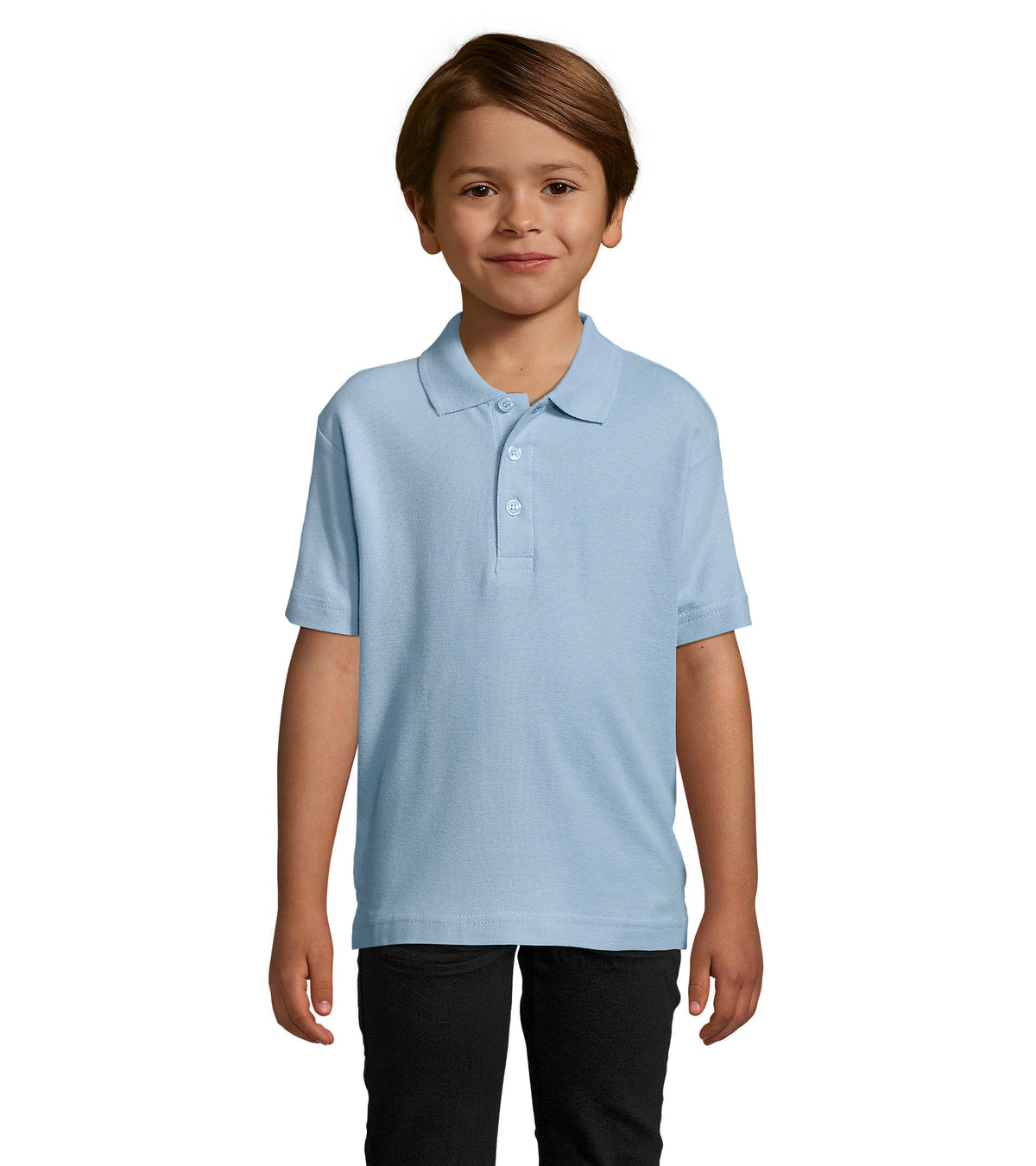 SUMMER II KIDS – SUMMER II KIDS Polo 170g – Sky Blue Pique